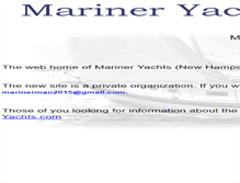 Tablet Screenshot of marineryachts.org